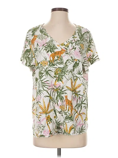 Pre-owned Rachel Zoe Short Sleeve T-shirt In Green