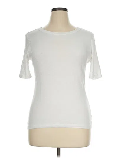 Pre-owned Rachel Zoe Short Sleeve T-shirt In White