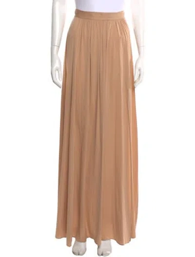 Pre-owned Rachel Zoe Silk Long Skirt In Neutral