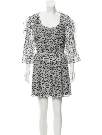 Pre-owned Rachel Zoe Silk Mini Dress In White