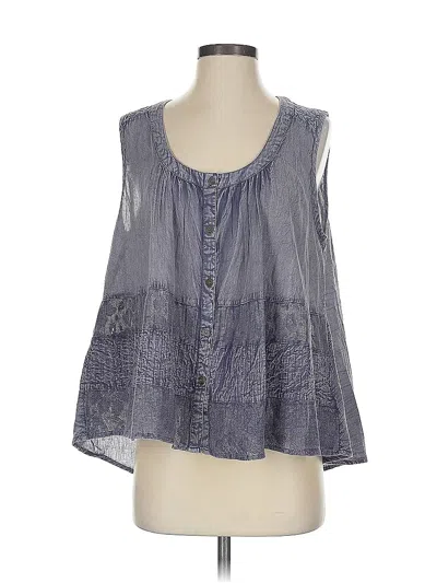 Pre-owned Rachel Zoe Sleeveless Blouse In Gray