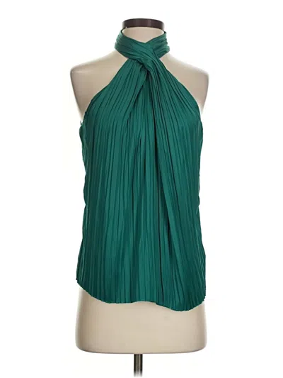 Pre-owned Rachel Zoe Sleeveless Blouse In Green