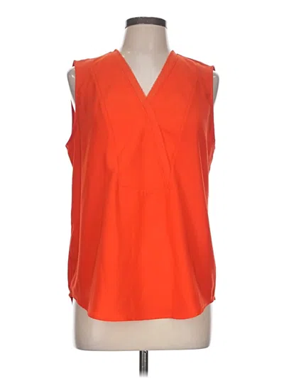 Pre-owned Rachel Zoe Sleeveless Blouse In Orange