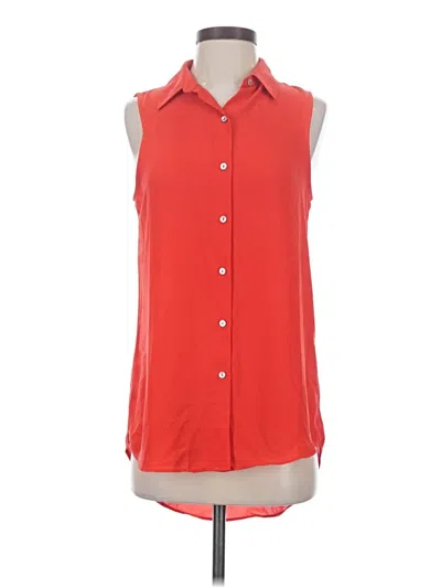 Pre-owned Rachel Zoe Sleeveless Blouse In Red