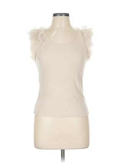 Pre-owned Rachel Zoe Sleeveless T-shirt In White