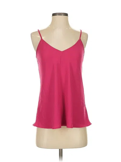 Pre-owned Rachel Zoe Sleeveless Top Pink Solid Pattern Sweetheart Neckline Tops