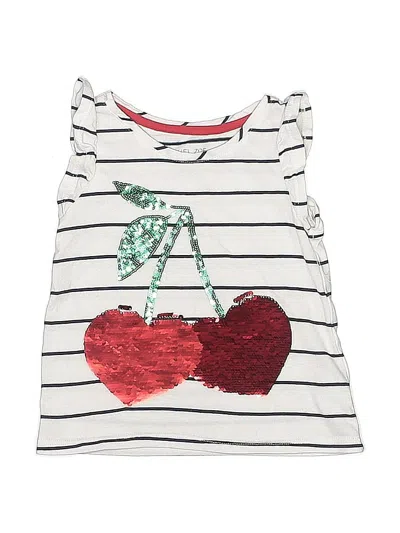 Pre-owned Rachel Zoe Kids' Sleeveless Top White Sweetheart Neckline Tops