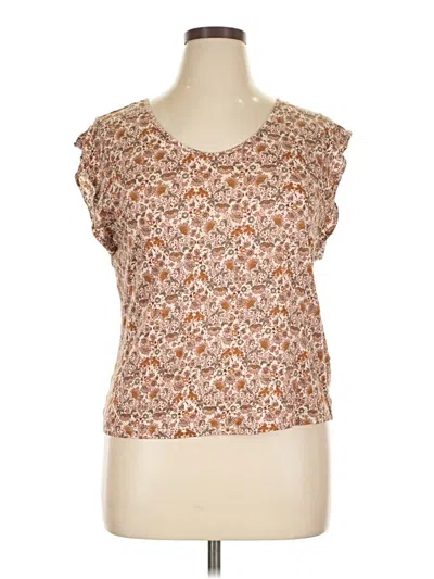 Pre-owned Rachel Zoe Sleeveless T-shirt In Brown