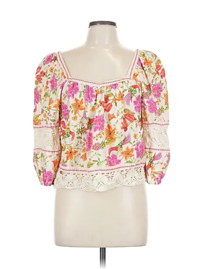 Pre-owned Rachel Zoe Tjx 3/4 Sleeve Blouse In White