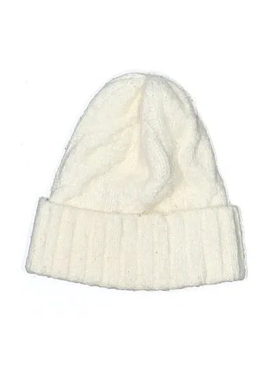 Pre-owned Rachel Zoe Tjx Beanie Hat In White