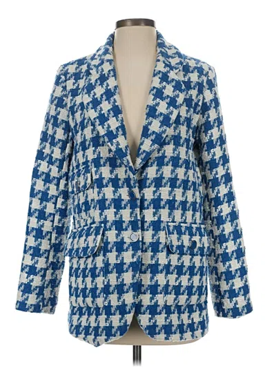 Pre-owned Rachel Zoe Tjx Blazer Jacket In Blue