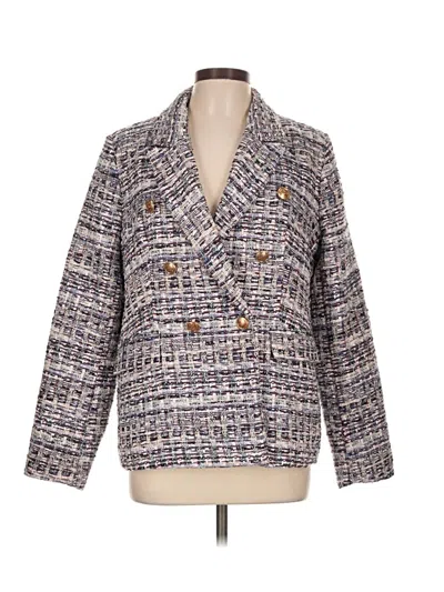Pre-owned Rachel Zoe Tjx Blazer Jacket In Gray