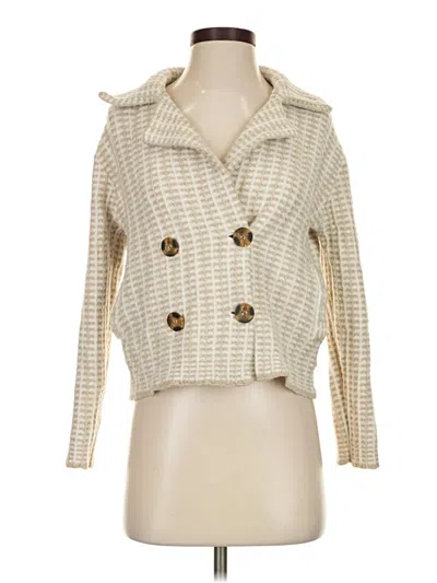 Pre-owned Rachel Zoe Tjx Blazer Jacket In Tan