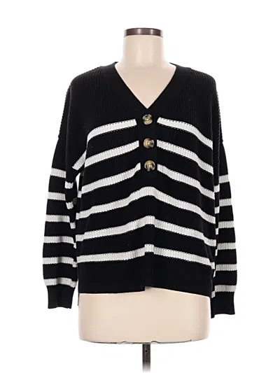 Pre-owned Rachel Zoe Tjx Cardigan Sweater In Black