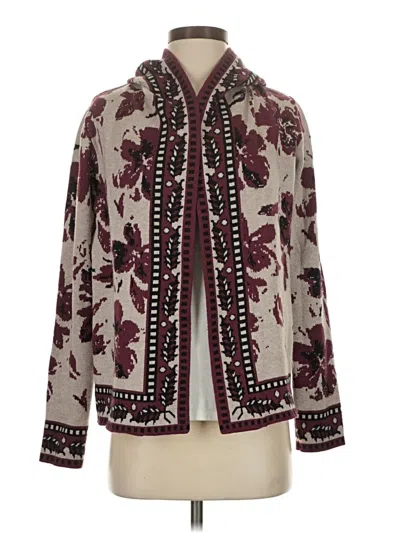 Pre-owned Rachel Zoe Tjx Cardigan Sweater In Burgundy
