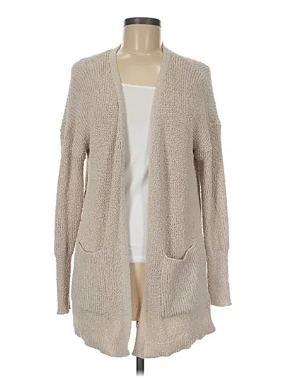 Pre-owned Rachel Zoe Tjx Cardigan Sweater In Tan