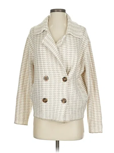 Pre-owned Rachel Zoe Tjx Cardigan Sweater In White