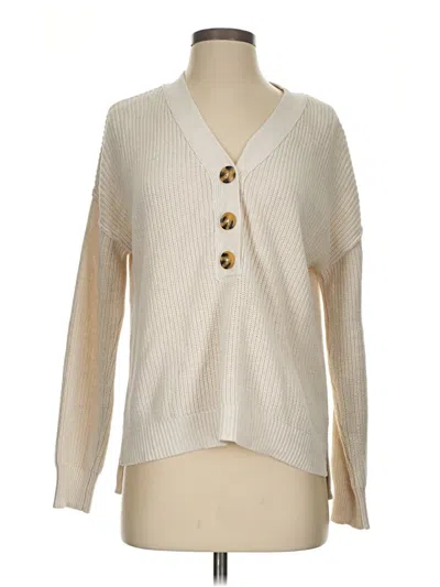Pre-owned Rachel Zoe Tjx Cardigan Sweater In White