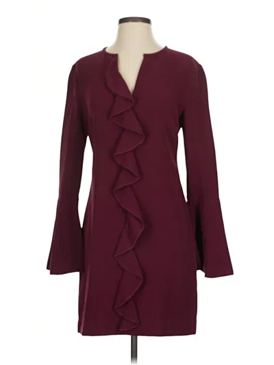 Pre-owned Rachel Zoe Tjx Cocktail Dress In Burgundy