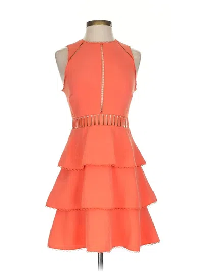 Pre-owned Rachel Zoe Tjx Cocktail Dress In Orange