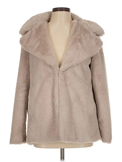 Pre-owned Rachel Zoe Tjx Faux Fur Jacket In Brown