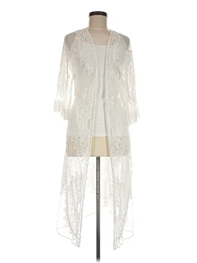 Pre-owned Rachel Zoe Tjx Kimono In Ivory