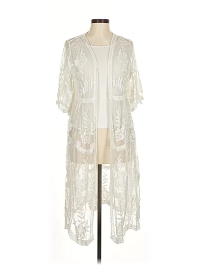 Pre-owned Rachel Zoe Tjx Kimono In White