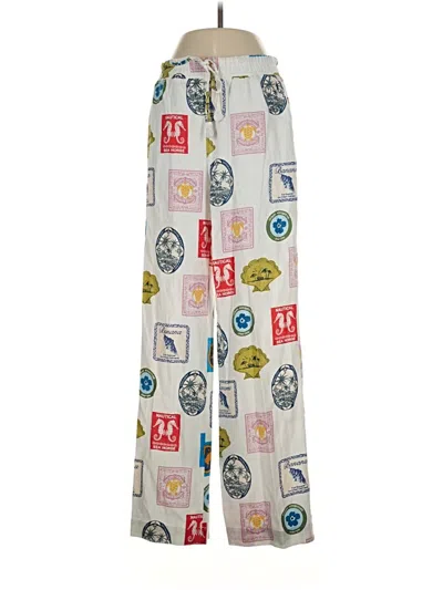 Pre-owned Rachel Zoe Tjx Linen Pants In Ivory
