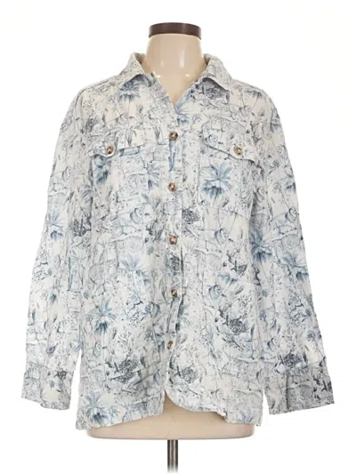 Pre-owned Rachel Zoe Tjx Long Sleeve Blouse In Blue