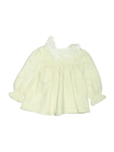Pre-owned Rachel Zoe Tjx Babies' Long Sleeve Blouse In Ivory