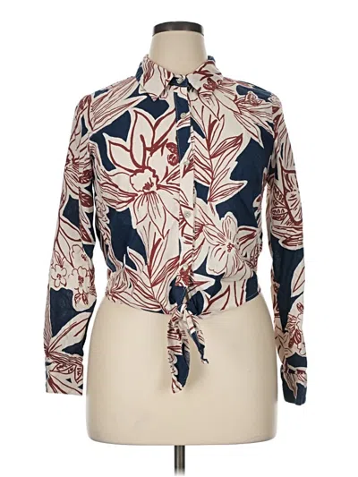 Pre-owned Rachel Zoe Tjx Long Sleeve Blouse In Ivory