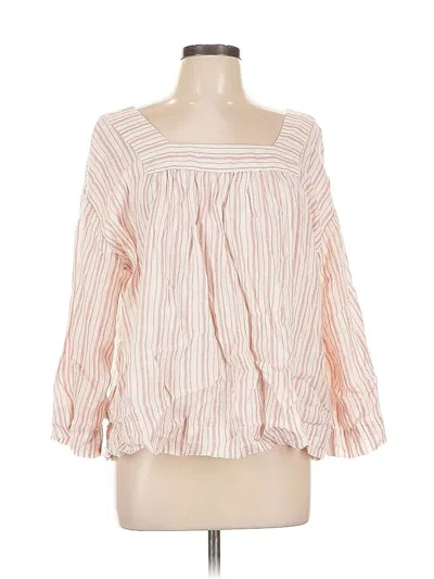 Pre-owned Rachel Zoe Tjx Long Sleeve Blouse In Pink