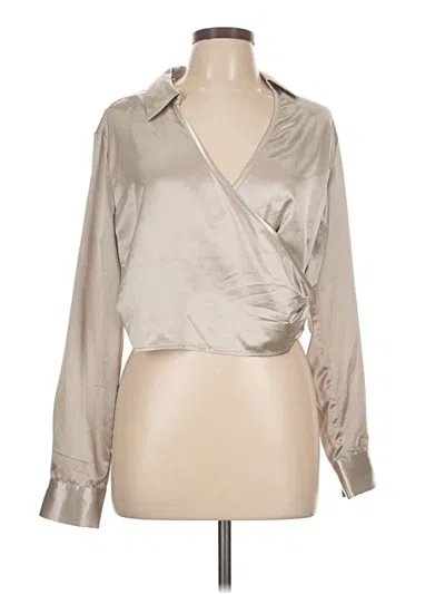 Rachel Zoe Tjx Long Sleeve Blouse In Silver