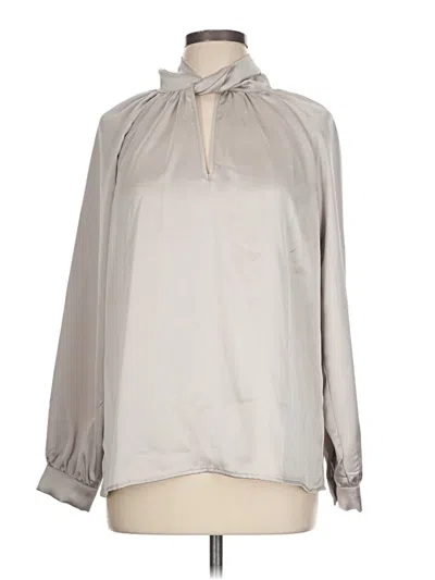 Rachel Zoe Tjx Long Sleeve Blouse In Silver