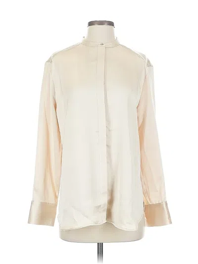 Pre-owned Rachel Zoe Tjx Long Sleeve Blouse In White