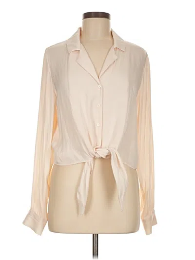 Pre-owned Rachel Zoe Tjx Long Sleeve Blouse In White