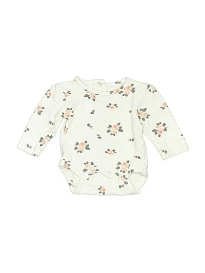 Pre-owned Rachel Zoe Tjx Babies' Long Sleeve Onesie In White
