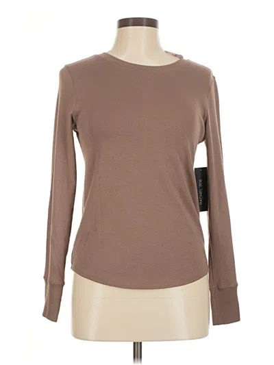 Pre-owned Rachel Zoe Tjx Long Sleeve T-shirt In Brown