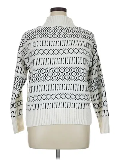 Pre-owned Rachel Zoe Tjx Pullover Sweater In White