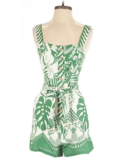 Pre-owned Rachel Zoe Tjx Romper In Green