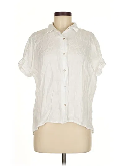 Pre-owned Rachel Zoe Tjx Short Sleeve Blouse In White