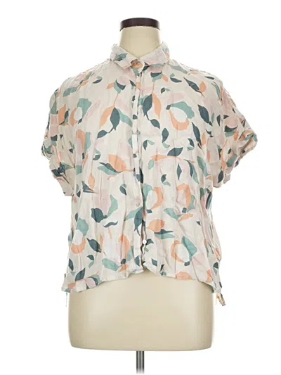 Pre-owned Rachel Zoe Tjx Short Sleeve Blouse In White