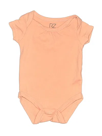 Pre-owned Rachel Zoe Tjx Babies' Short Sleeve Onesie In Orange
