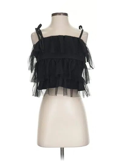 Pre-owned Rachel Zoe Tjx Sleeveless Blouse In Black