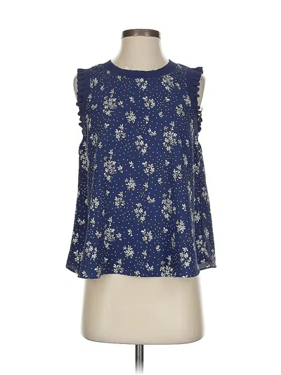 Pre-owned Rachel Zoe Tjx Sleeveless Blouse In Blue