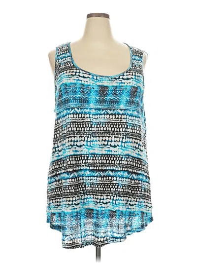 Pre-owned Rachel Zoe Tjx Sleeveless Blouse In Blue