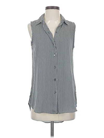 Pre-owned Rachel Zoe Tjx Sleeveless Blouse In Gray