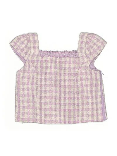 Pre-owned Rachel Zoe Tjx Kids' Sleeveless Blouse In Purple
