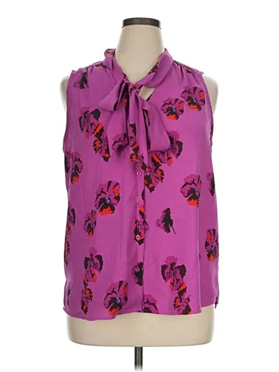 Pre-owned Rachel Zoe Tjx Sleeveless Blouse In Purple