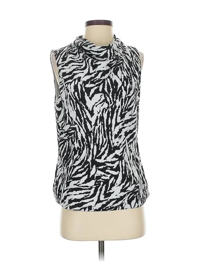Pre-owned Rachel Zoe Tjx Sleeveless Blouse In Silver